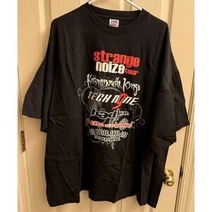 STRANGE NOIZE TOUR SHIRT 3XL TECH N9NE KOTTONMOUTH KINGS TOUR SHIRT Autographed